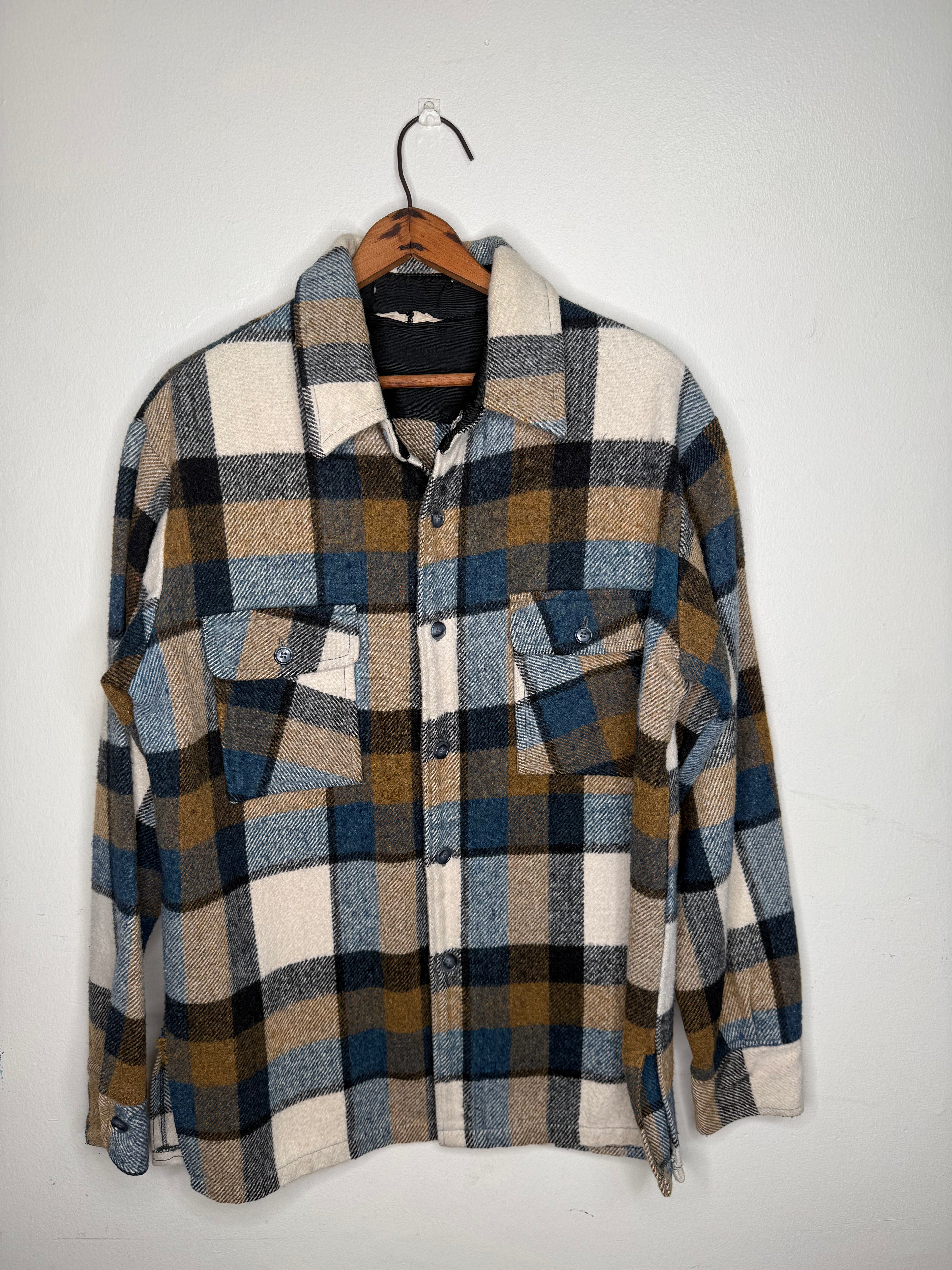 PLAID WOOLEN JACKET