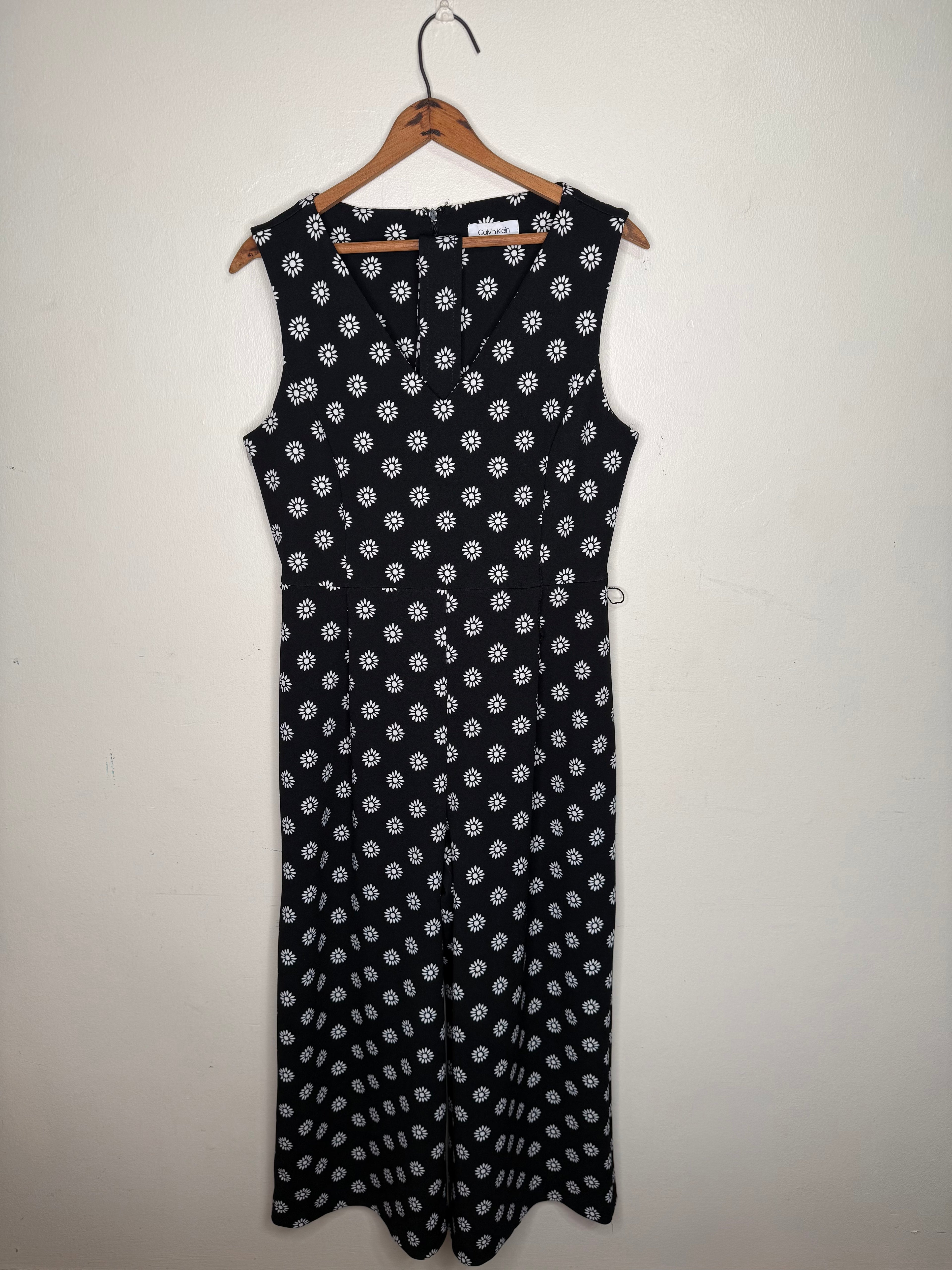 BLACK FLORAL JUMPSUIT