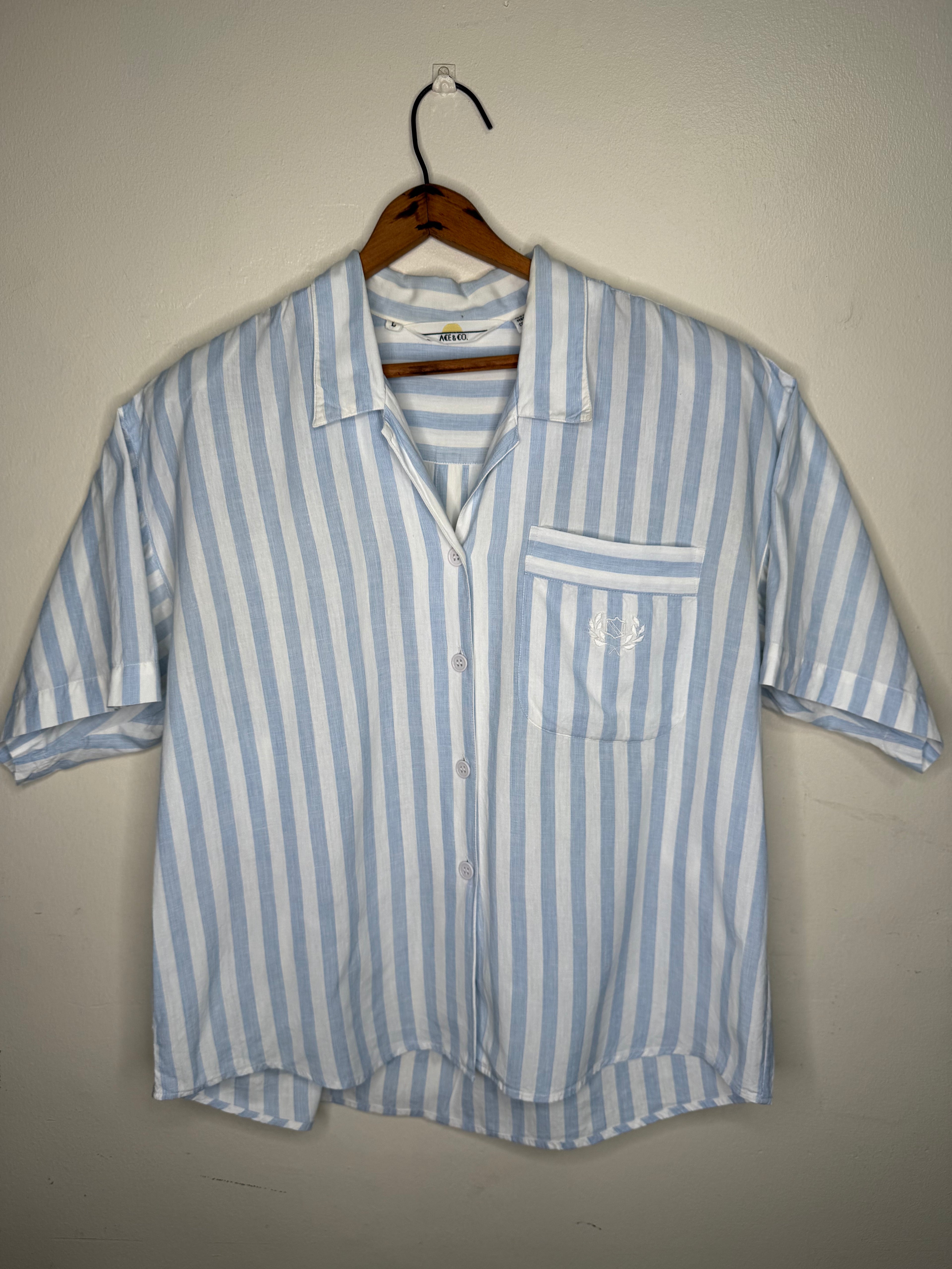 TWO PIECE COTTON STRIPED SET