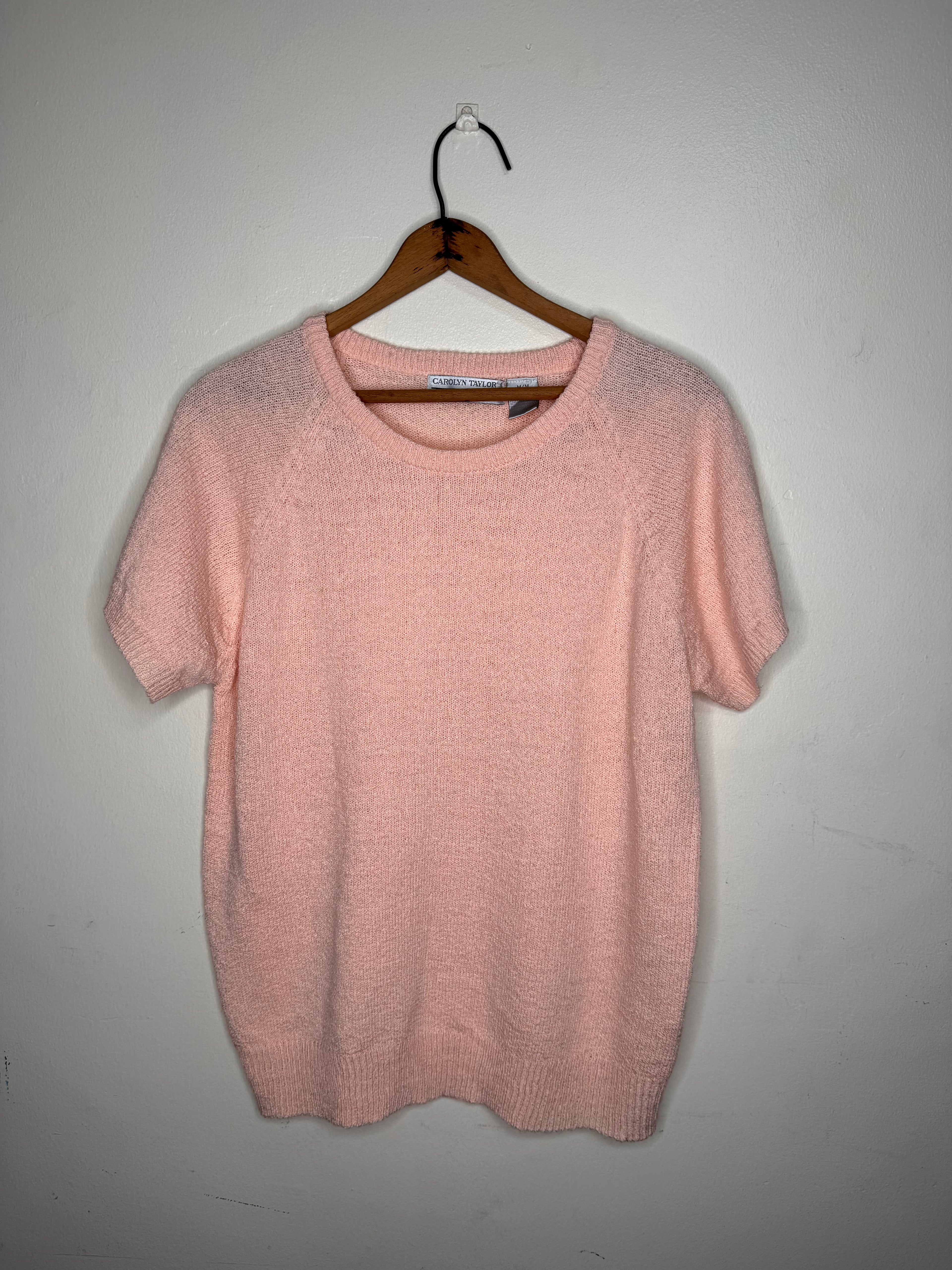 PINK CAP SLEEVE TOP