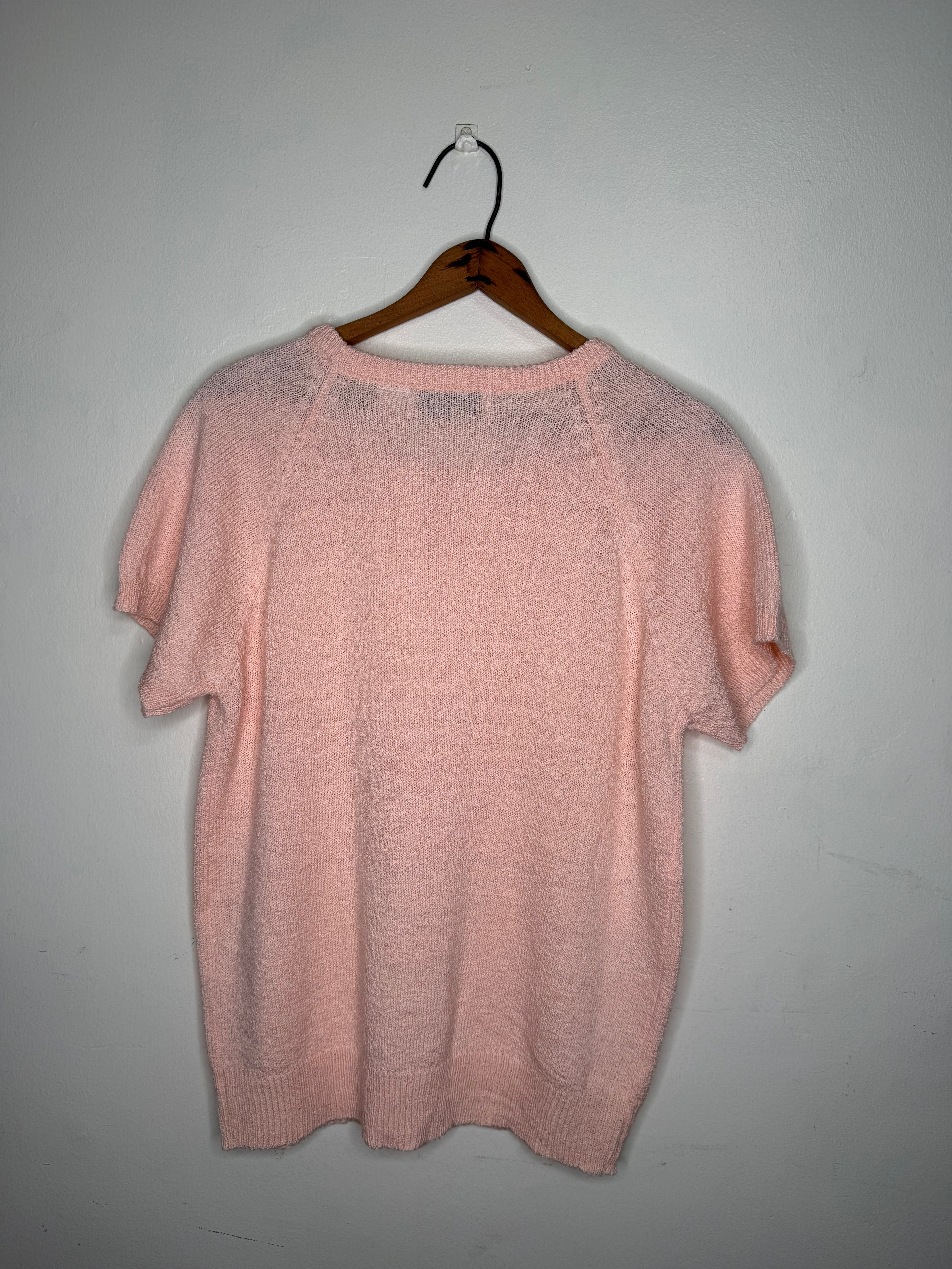 PINK CAP SLEEVE TOP