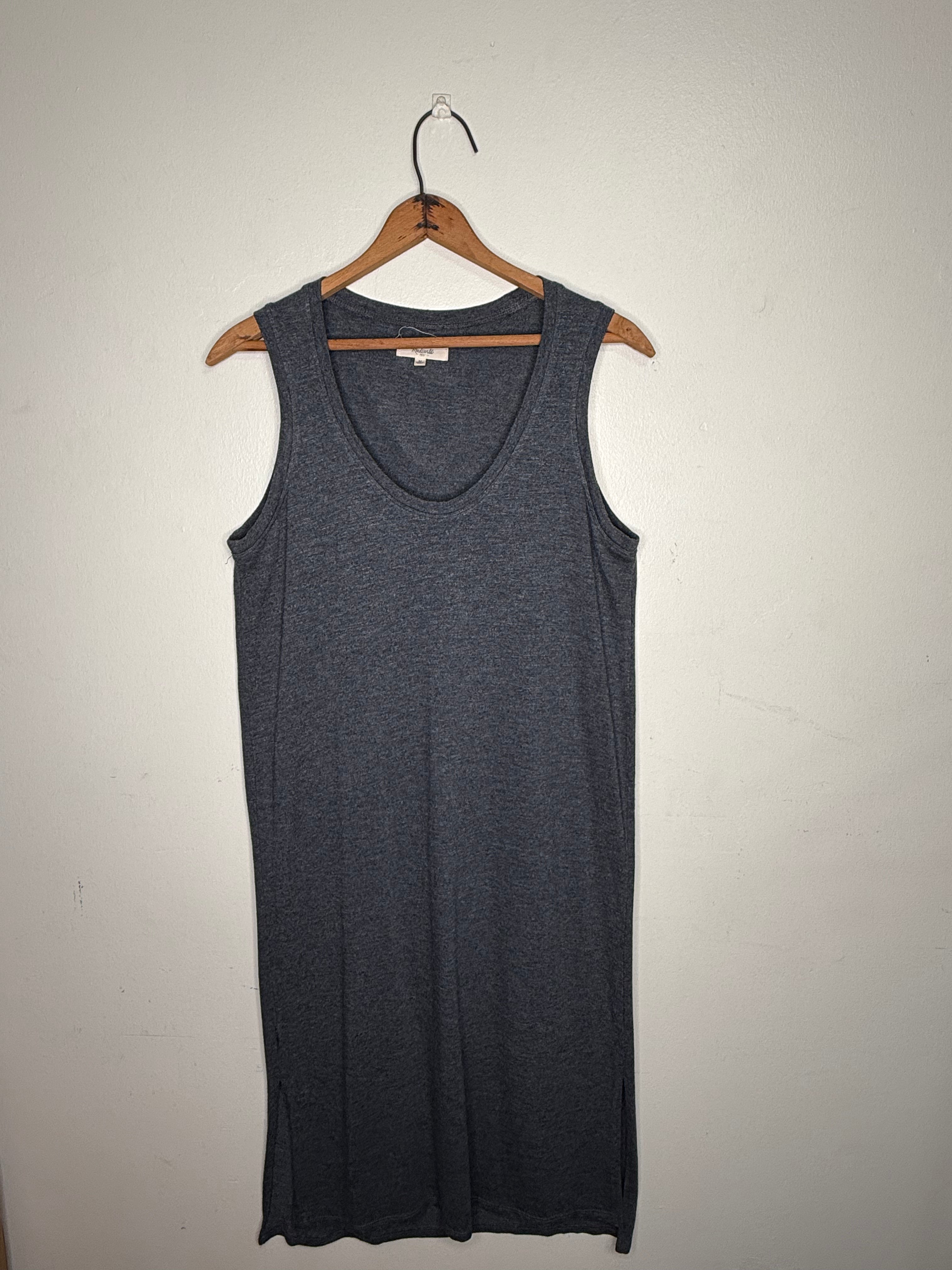 GREY COTTON JERSEY DRESS