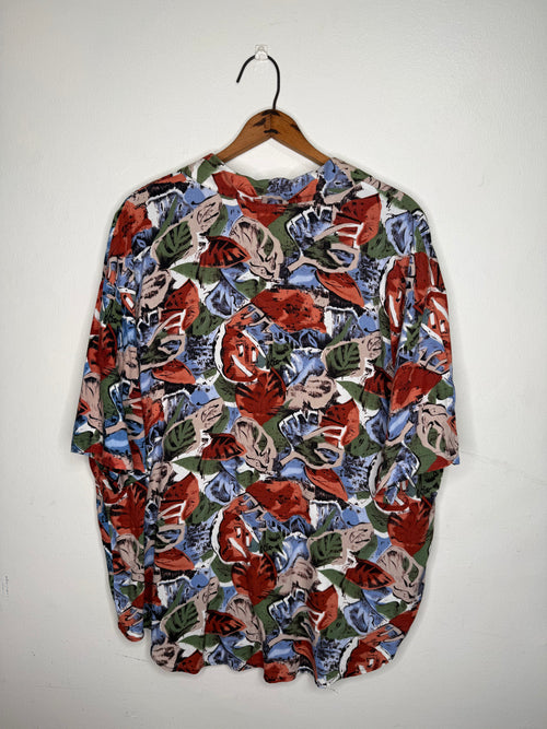80s MUTLICOLORED PATTERNED SHORT SLEEVE